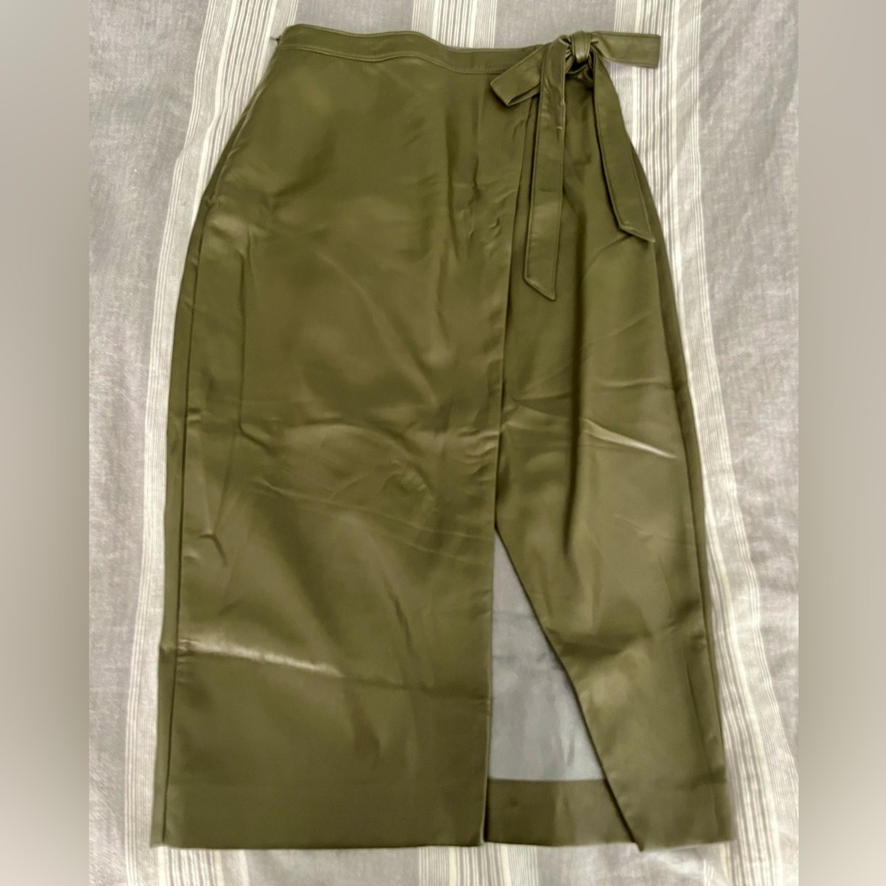 Army/olive green wrap skirt